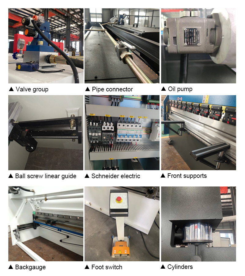 63t 2500mm Nc Carbon Steel Sheet Bending Machine Hydraulic Press Brake Máquina de dobrar chapas de aço carbono 63t 2500mm Nc dobradeira hidráulica