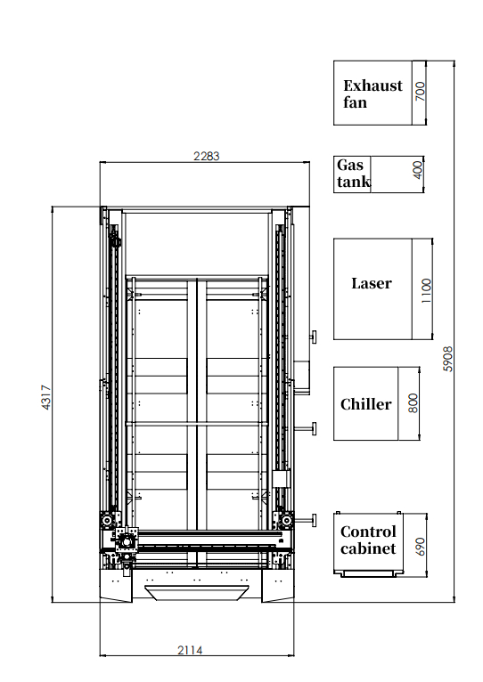 China Industrial Metal Aluminum 1kw 2kw Sheet Metal Fiber Laser Cutting Machine China Máquina de corte a laser de fibra de metal de metal industrial 1kw 2kw