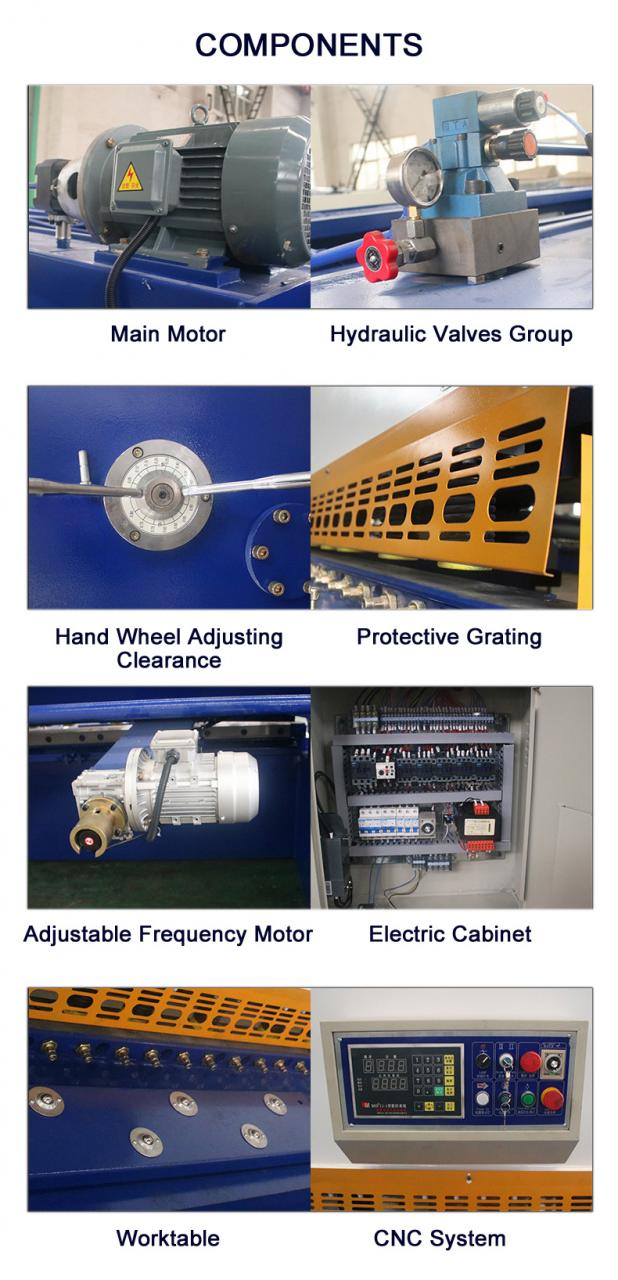 Cnc Nc Hydraulic Press Metal Guillotine Shear Machine For Carbon Stainless Steel Sheet Máquina guilhotina de metal prensa hidráulica cnc nc para chapa de aço inoxidável carbono