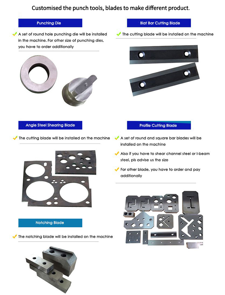 Hydraulic Ironworker 25 Ton Hand Tools Hydraulic Combined Punching And Cutting Machine Serralheria hidráulica 25 toneladas ferramentas manuais hidráulicas combinadas máquina de perfuração e corte