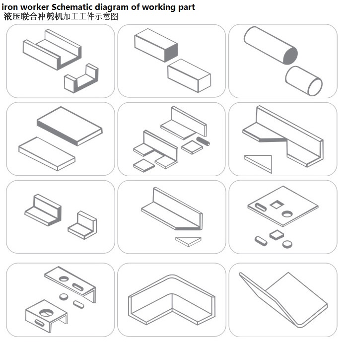 Máquina de corte e perfuração hidráulica série Q35y